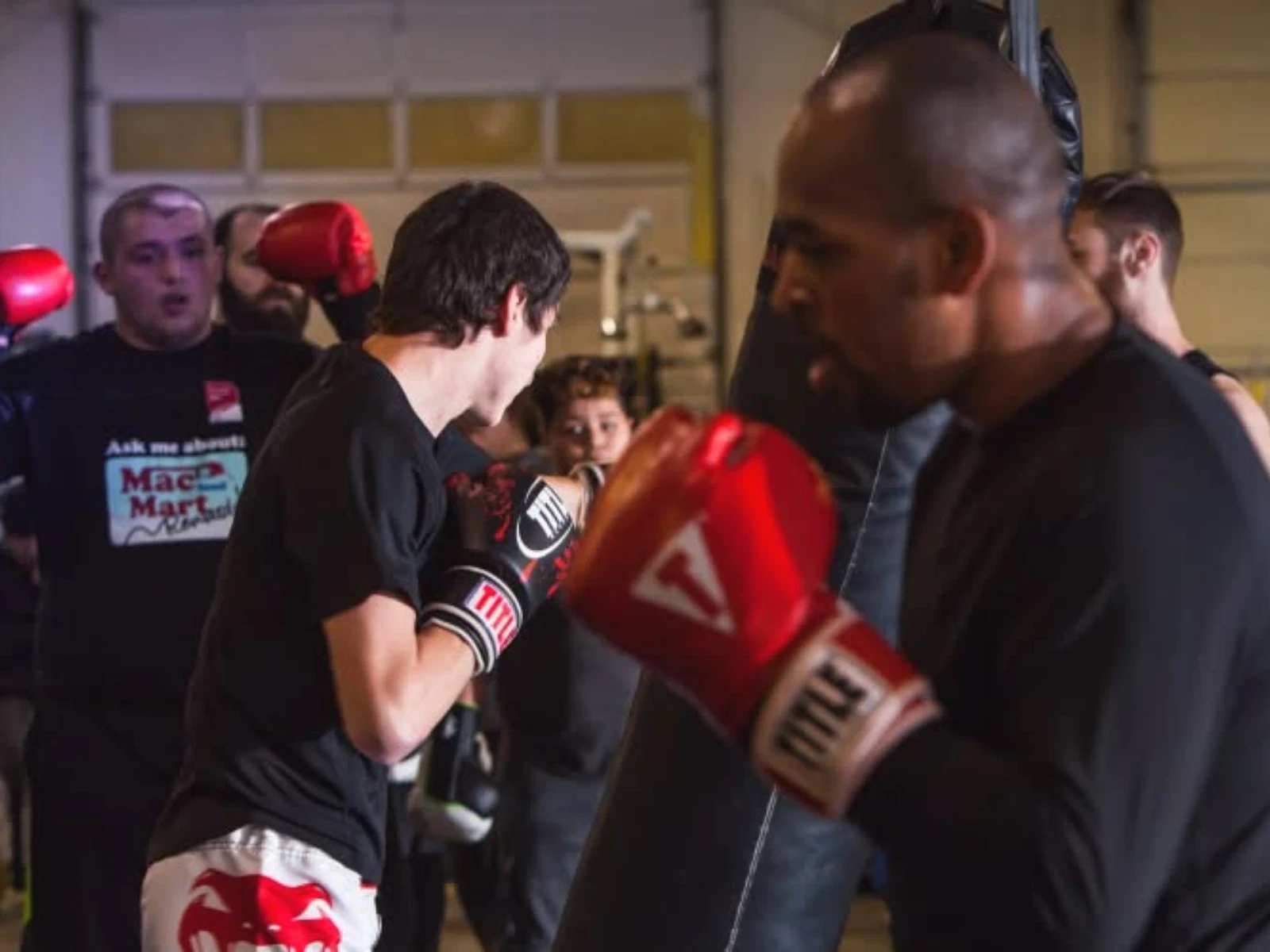 Adult martial arts training
