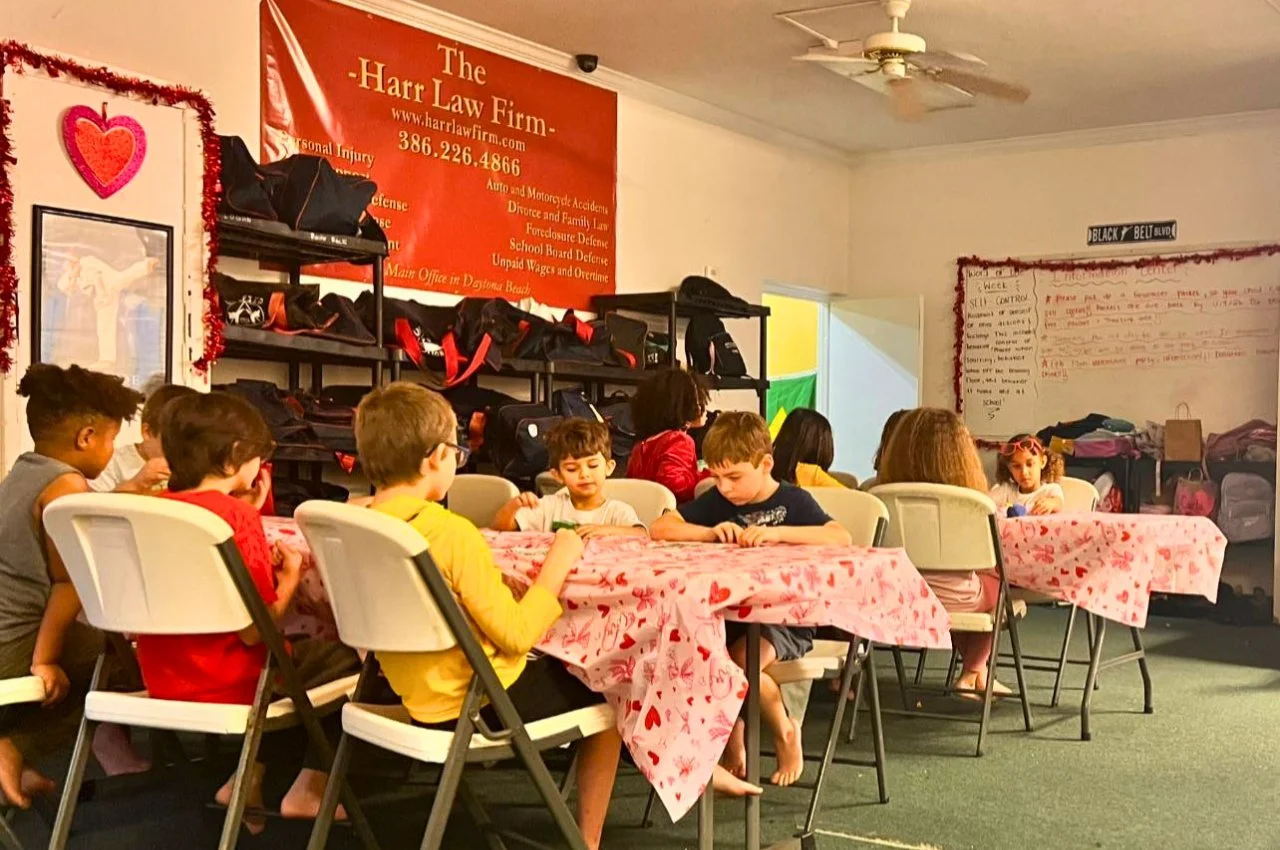 Kids in after-school martial arts at Sud'n Impact Gym
