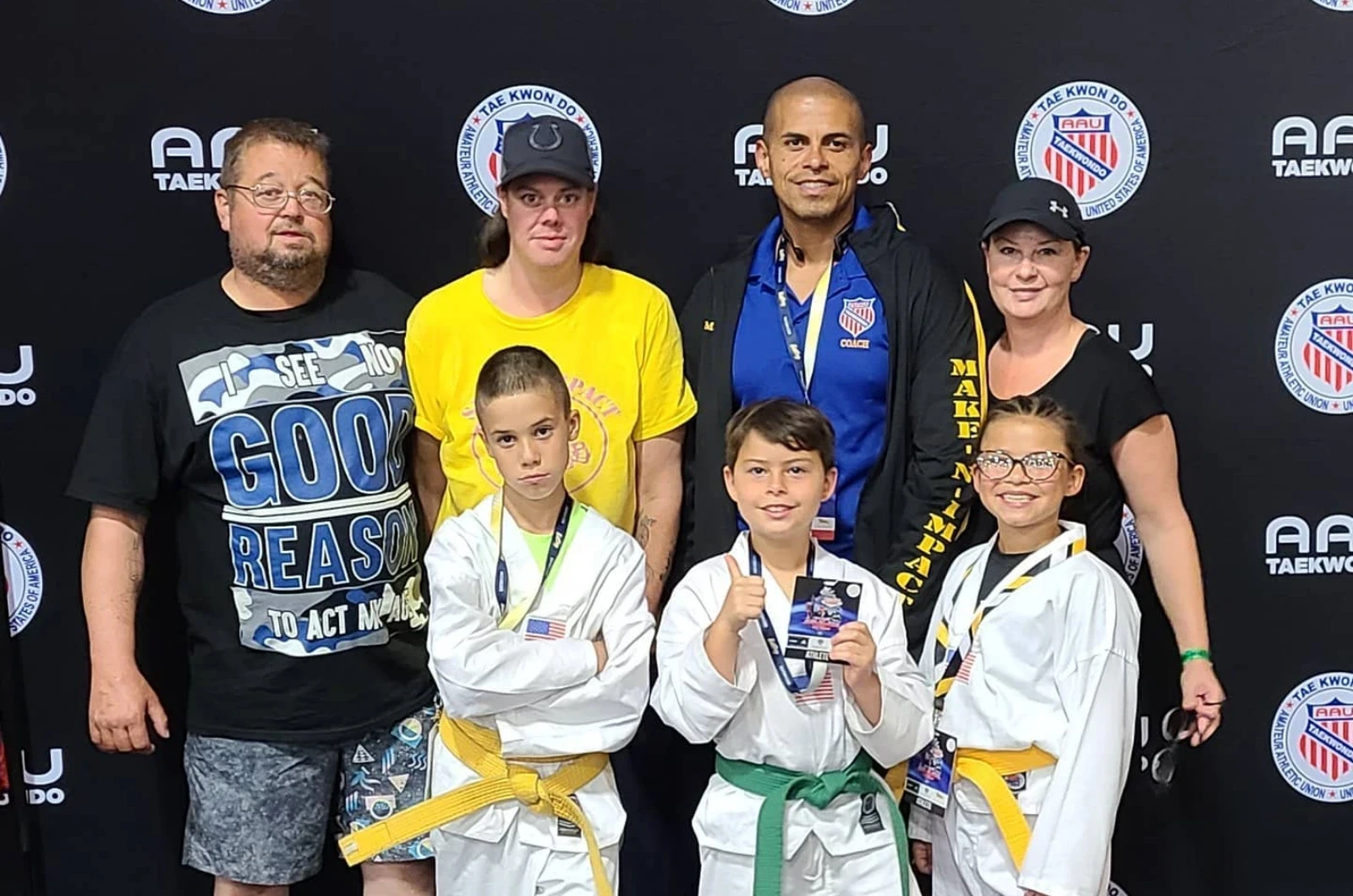 Child building confidence in martial arts