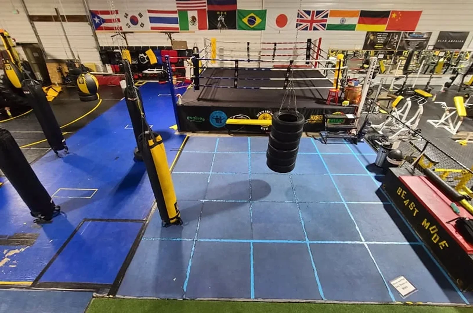 Competitive wrestling training at Sud'n Impact Gym